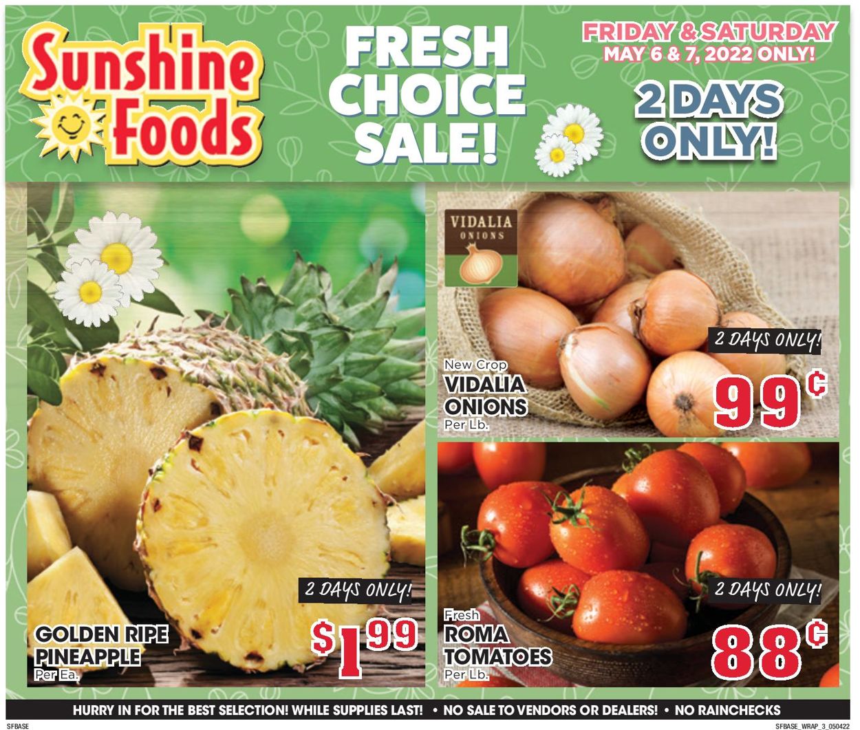 Sunshine Foods Weekly Ad Circular - valid 05/04-05/10/2022 (Page 11)