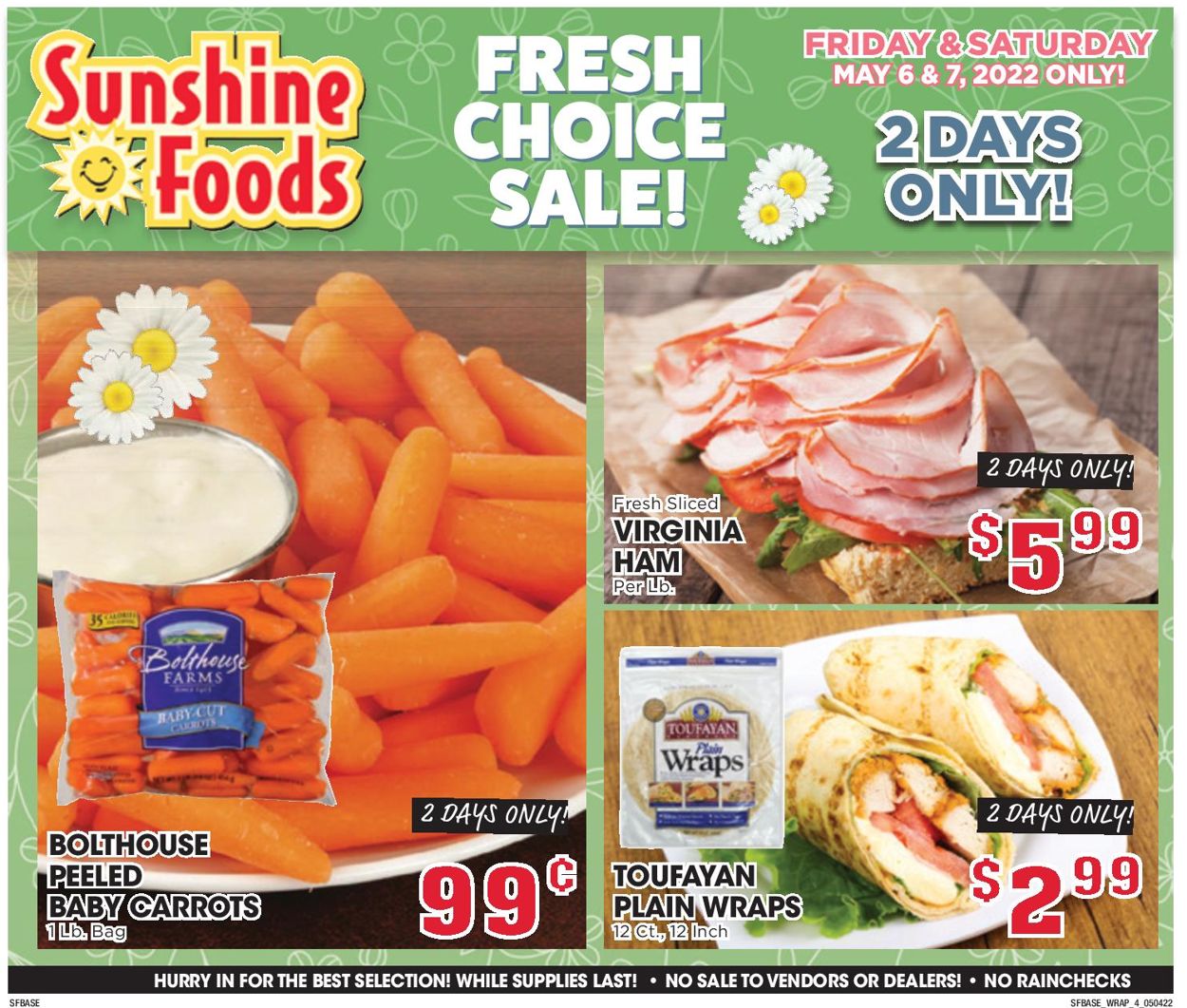 Sunshine Foods Weekly Ad Circular - valid 05/04-05/10/2022 (Page 12)