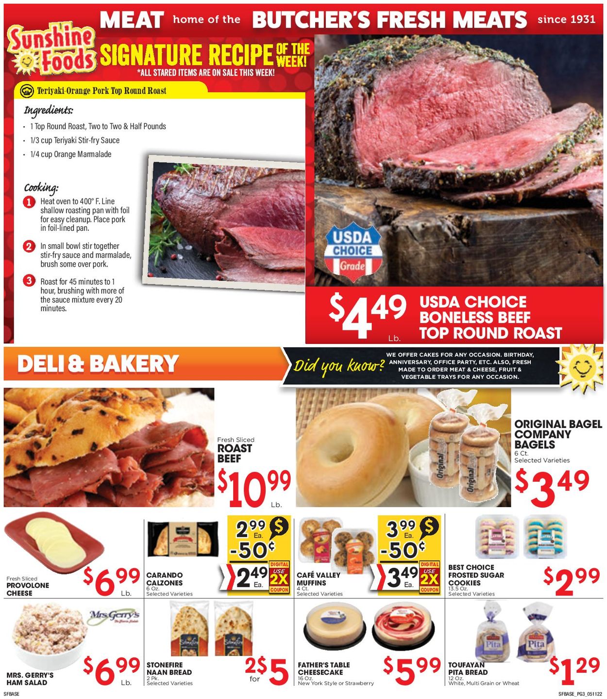 Sunshine Foods Weekly Ad Circular - valid 05/11-05/17/2022 (Page 3)