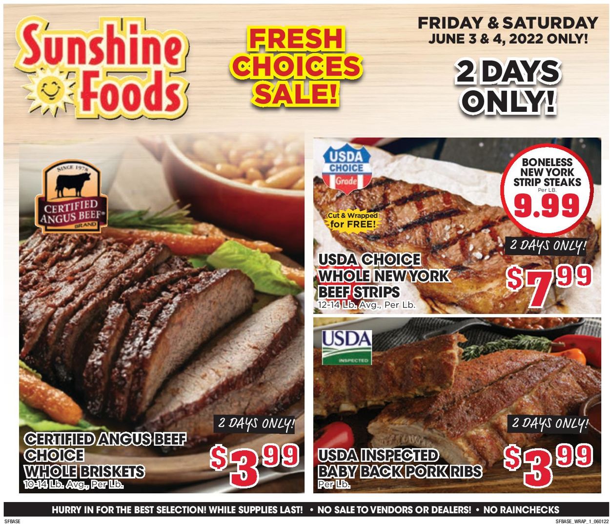Sunshine Foods Weekly Ad Circular - valid 06/01-06/07/2022 (Page 9)