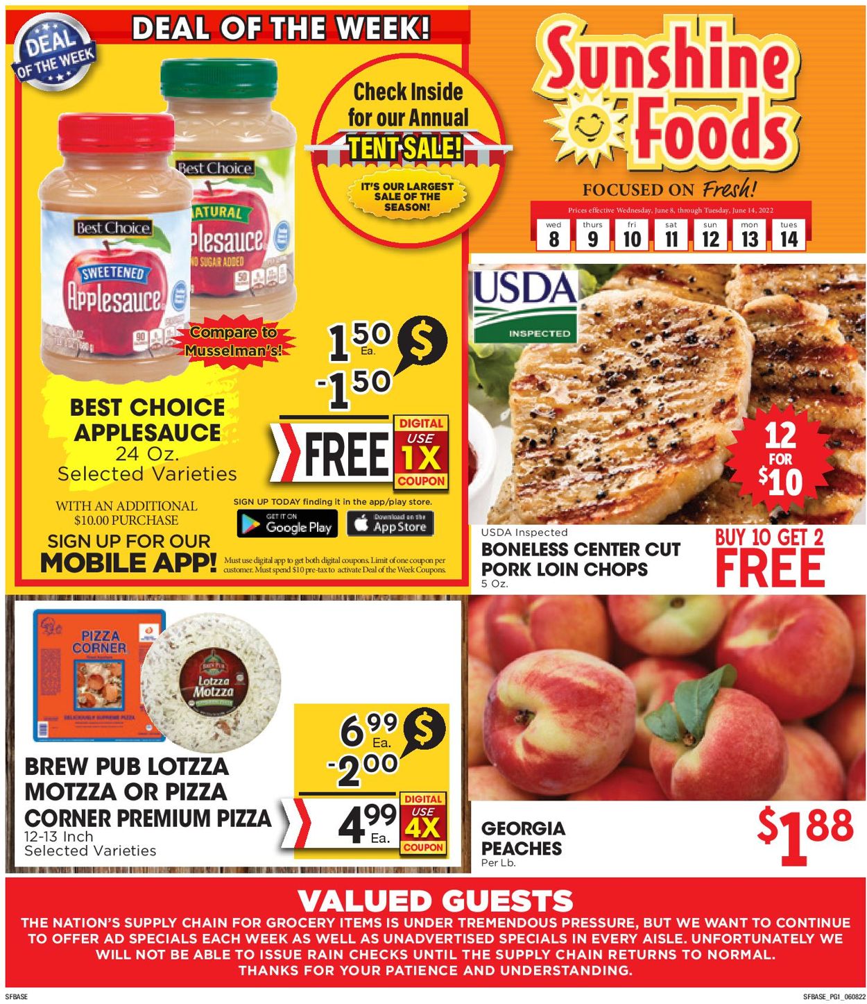 Sunshine Foods Weekly Ad Circular - valid 06/08-06/14/2022