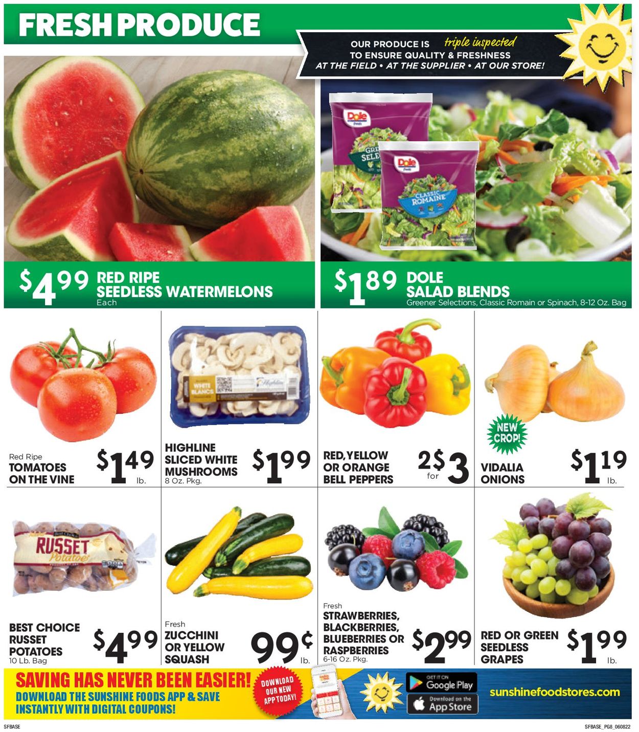 Sunshine Foods Weekly Ad Circular - valid 06/08-06/14/2022 (Page 8)