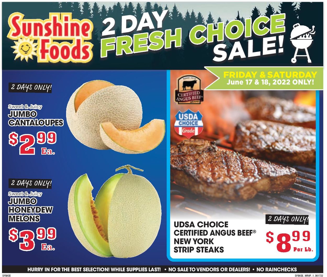 Sunshine Foods Weekly Ad Circular - valid 06/15-06/21/2022 (Page 9)