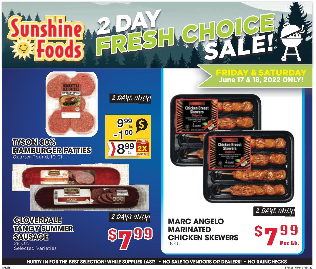 Sunshine Foods Weekly Ad Circular - valid 06/15-06/21/2022 (Page 11)
