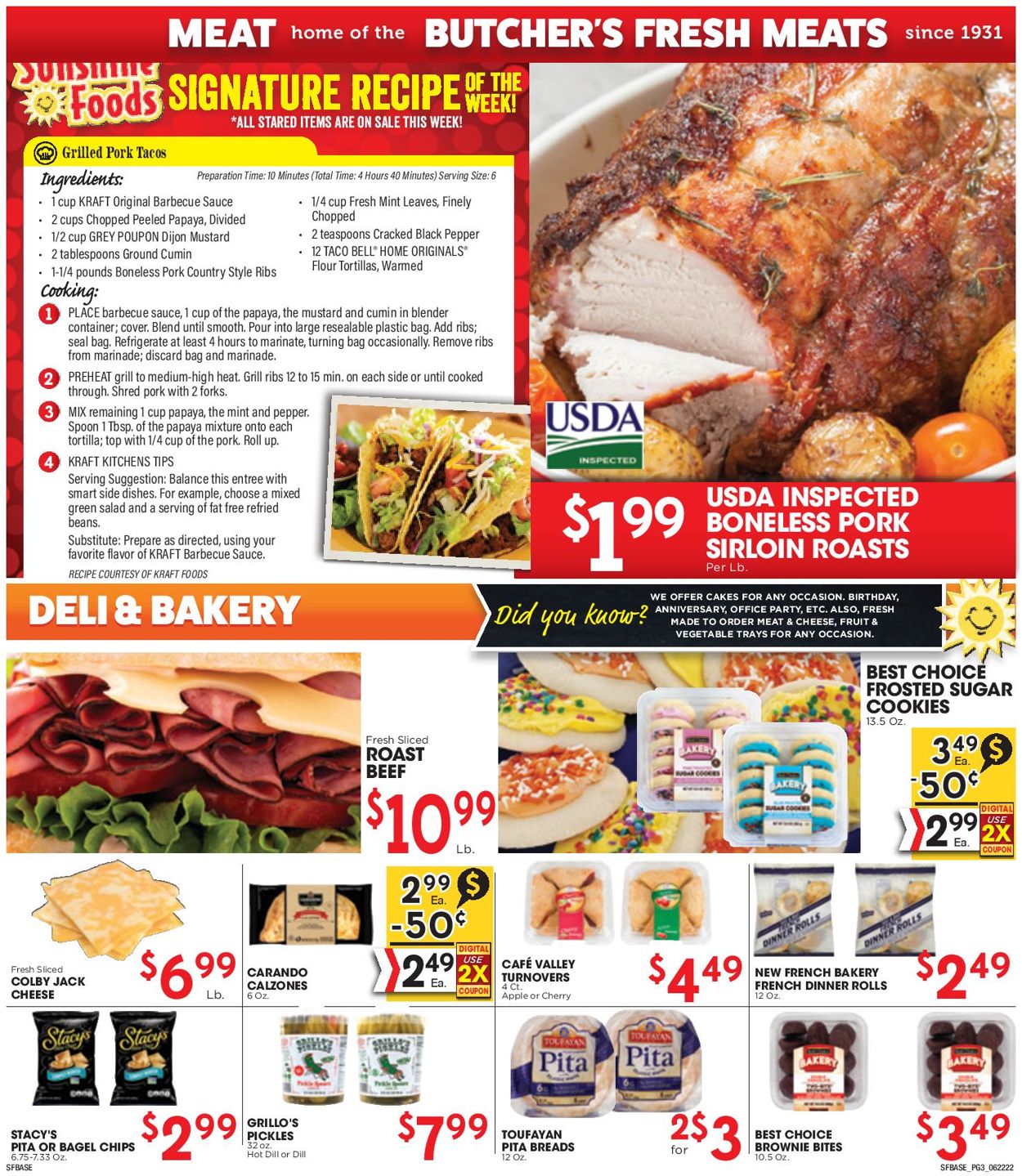 Sunshine Foods Weekly Ad Circular - valid 06/22-06/28/2022 (Page 3)