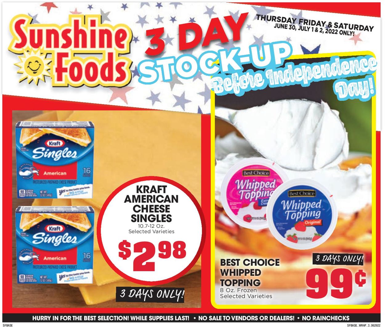 Sunshine Foods Weekly Ad Circular - valid 06/29-07/05/2022 (Page 11)
