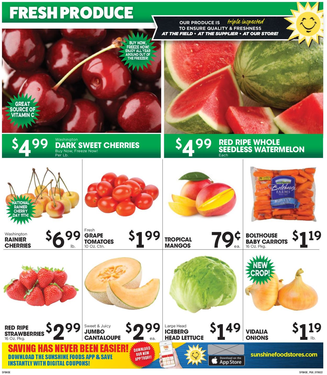 Sunshine Foods Weekly Ad Circular - valid 07/06-07/12/2022 (Page 8)