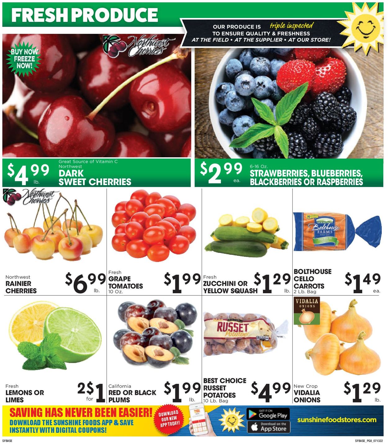 Sunshine Foods Weekly Ad Circular - valid 07/13-07/19/2022 (Page 8)
