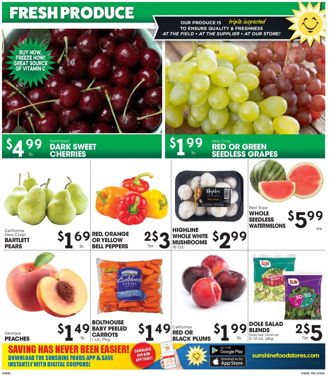 Sunshine Foods Weekly Ad Circular - valid 07/20-07/26/2022 (Page 8)
