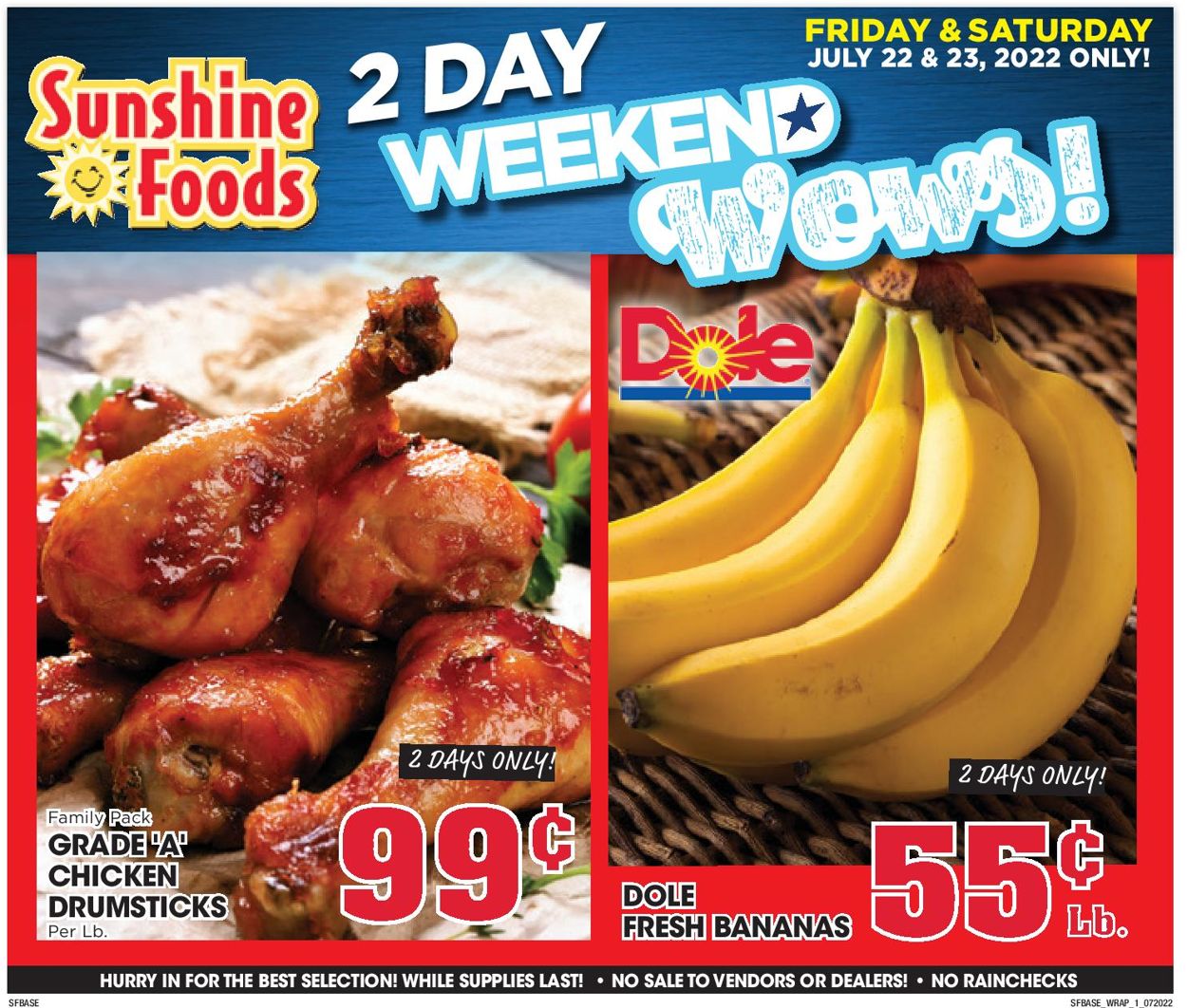 Sunshine Foods Weekly Ad Circular - valid 07/20-07/26/2022 (Page 9)