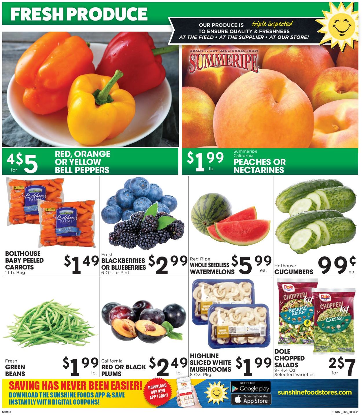 Sunshine Foods Weekly Ad Circular - valid 08/03-08/09/2022 (Page 8)