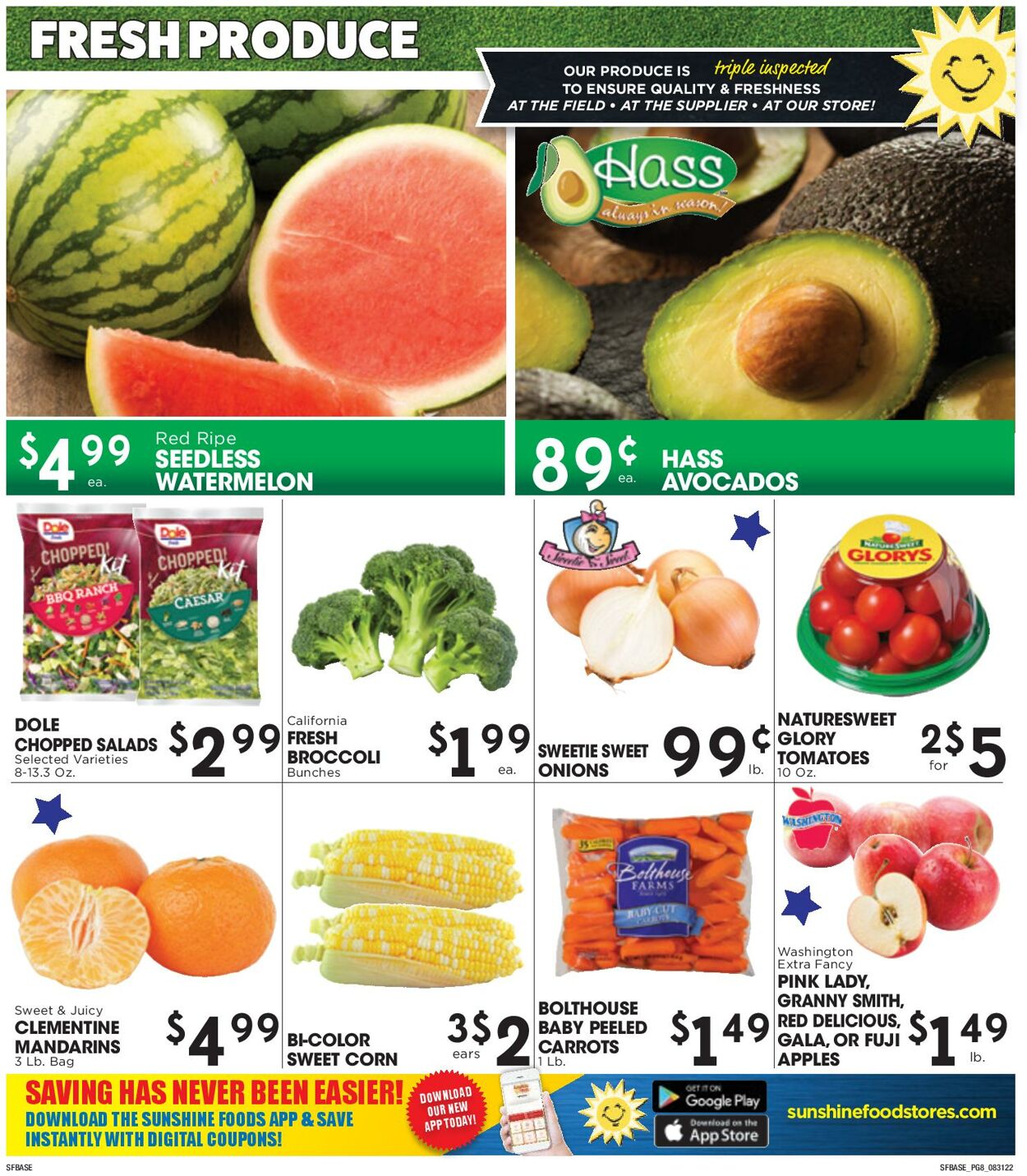 Sunshine Foods Weekly Ad Circular - valid 08/31-09/06/2022 (Page 8)