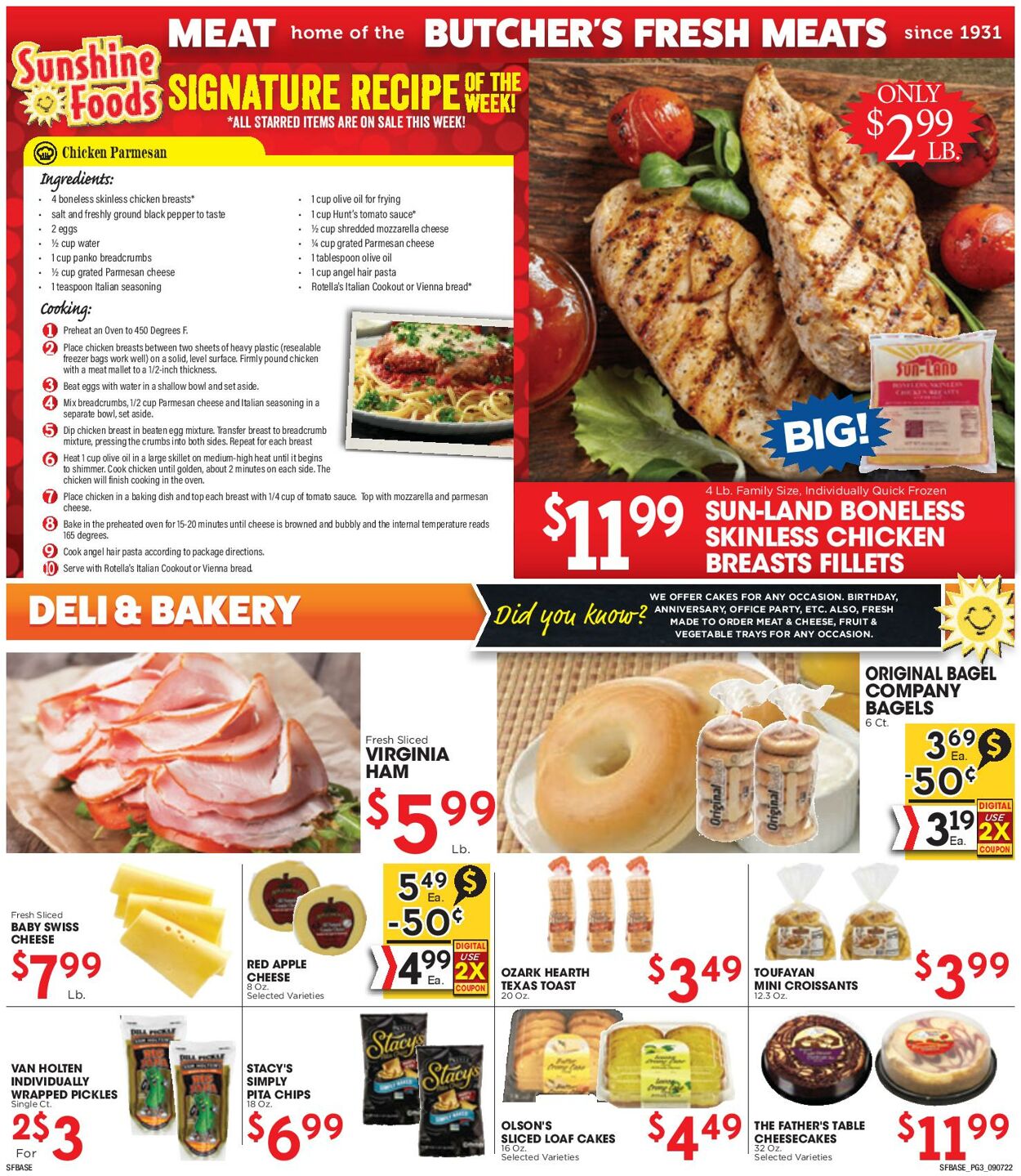 Sunshine Foods Weekly Ad Circular - valid 09/07-09/13/2022 (Page 3)