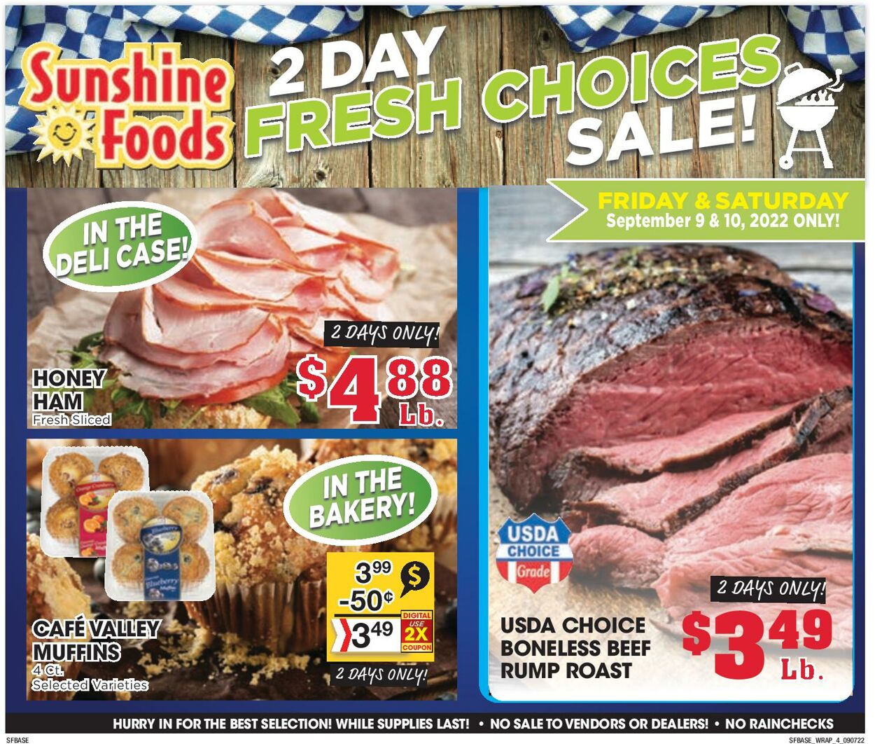 Sunshine Foods Weekly Ad Circular - valid 09/07-09/13/2022 (Page 12)