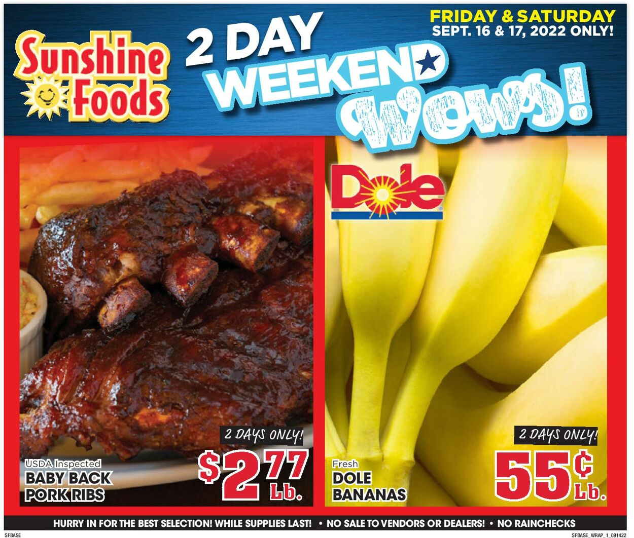 Sunshine Foods Weekly Ad Circular - valid 09/14-09/20/2022 (Page 9)