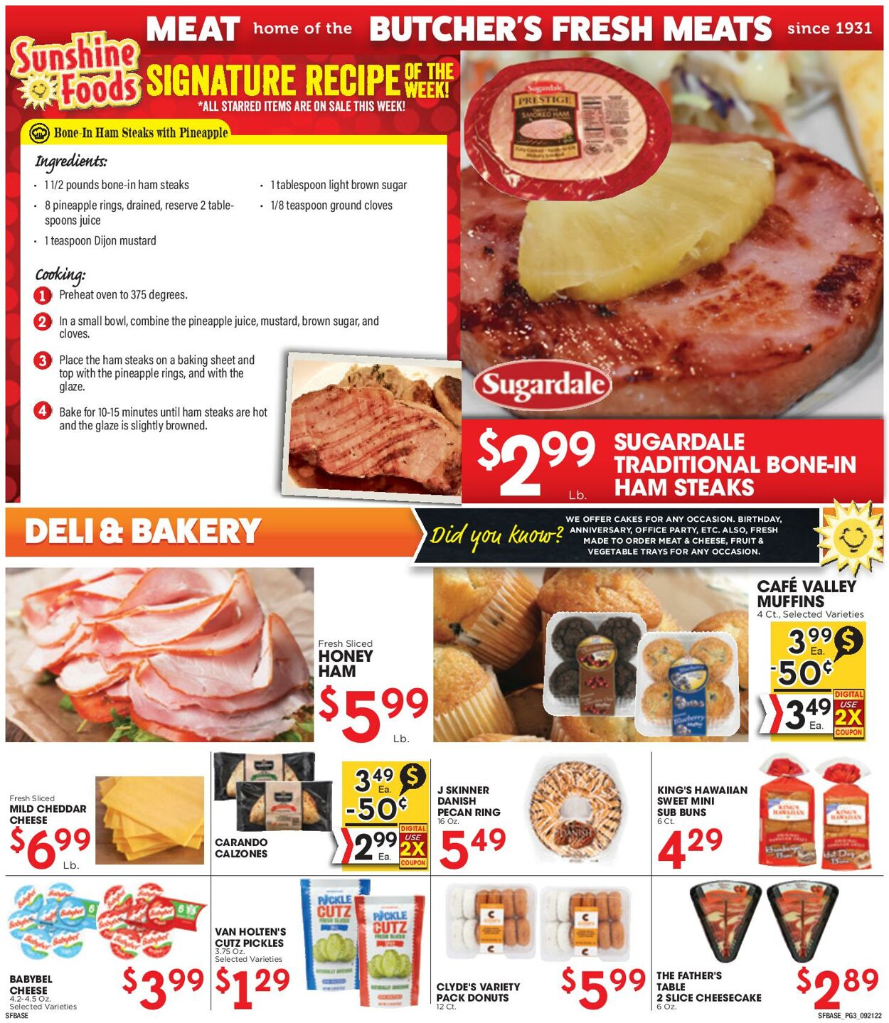 Sunshine Foods Weekly Ad Circular - valid 09/21-09/27/2022 (Page 3)
