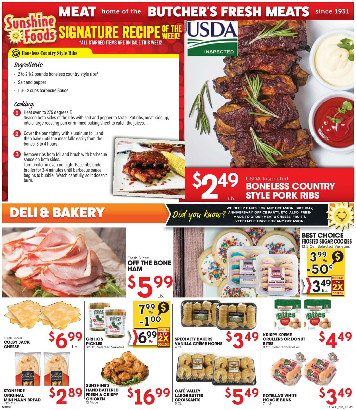 Sunshine Foods Weekly Ad Circular - valid 10/12-10/18/2022 (Page 3)