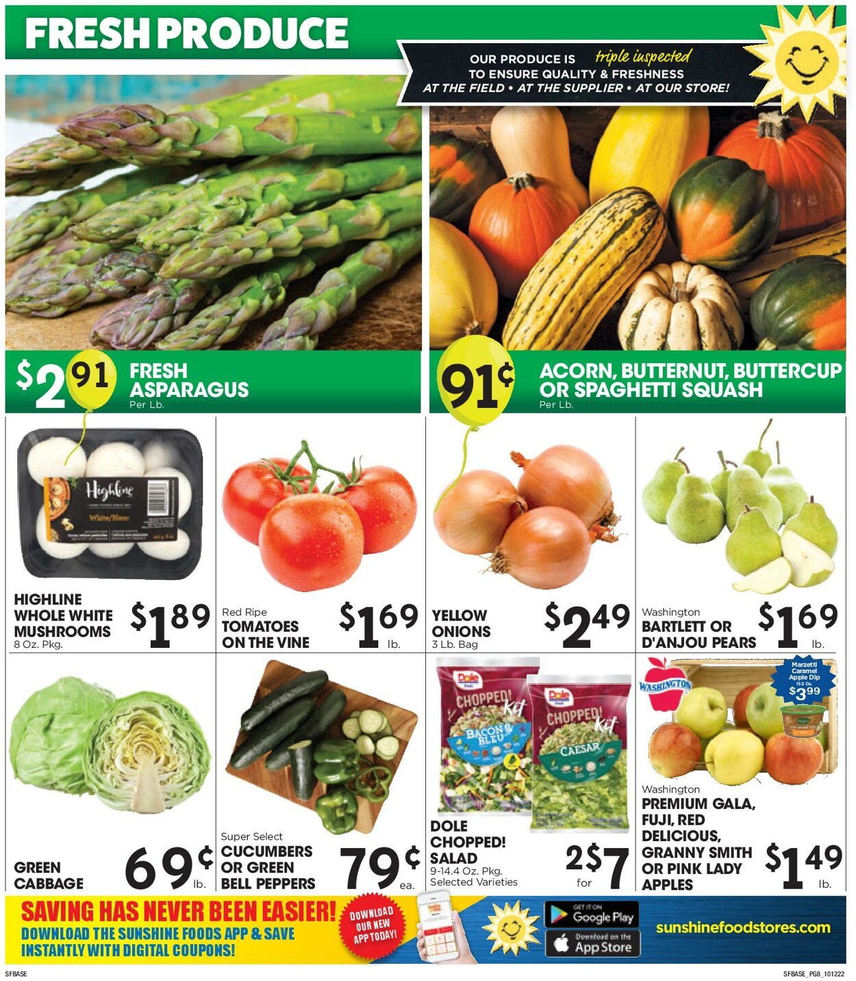 Sunshine Foods Weekly Ad Circular - valid 10/12-10/18/2022 (Page 8)