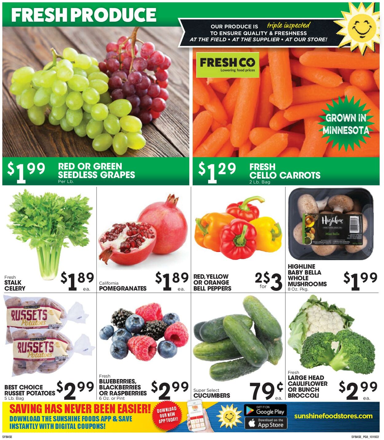 Sunshine Foods Weekly Ad Circular - valid 10/19-10/25/2022 (Page 8)