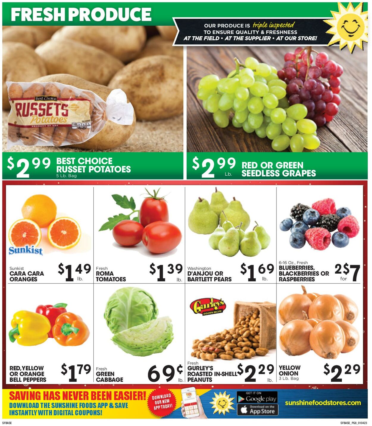 Sunshine Foods Weekly Ad Circular - valid 01/04-01/10/2023 (Page 8)
