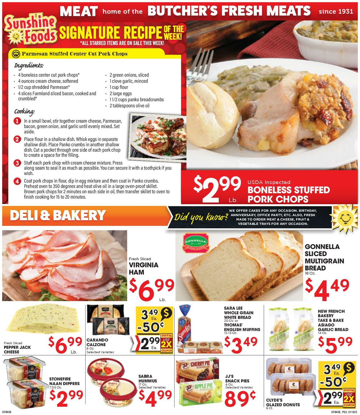 Sunshine Foods Weekly Ad Circular - valid 01/18-01/24/2023 (Page 3)