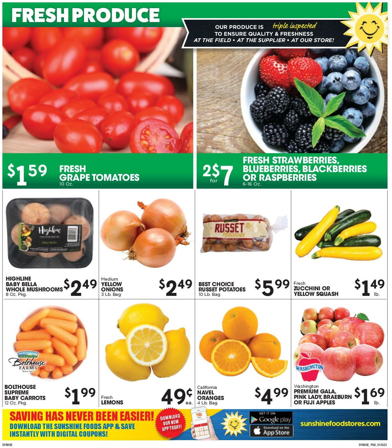 Sunshine Foods Weekly Ad Circular - valid 01/25-02/01/2023 (Page 8)