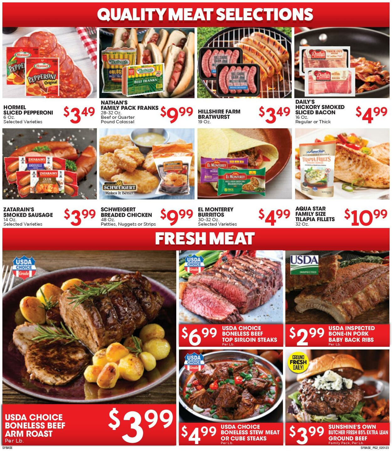 Sunshine Foods Weekly Ad Circular - valid 02/01-02/08/2023 (Page 2)