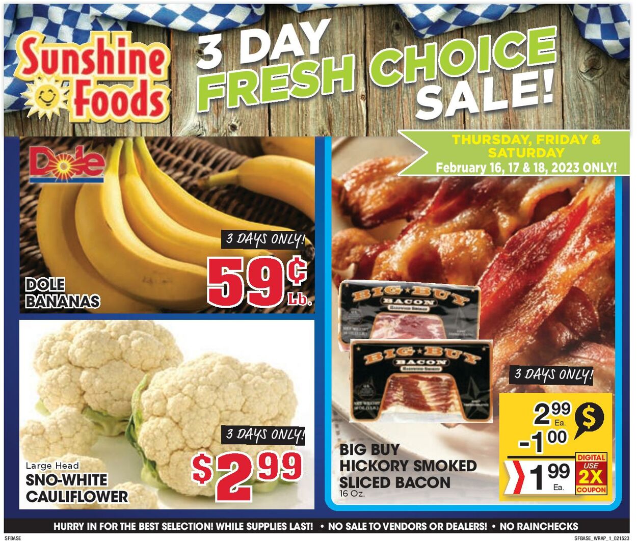 Sunshine Foods Weekly Ad Circular - valid 02/15-02/22/2023 (Page 9)