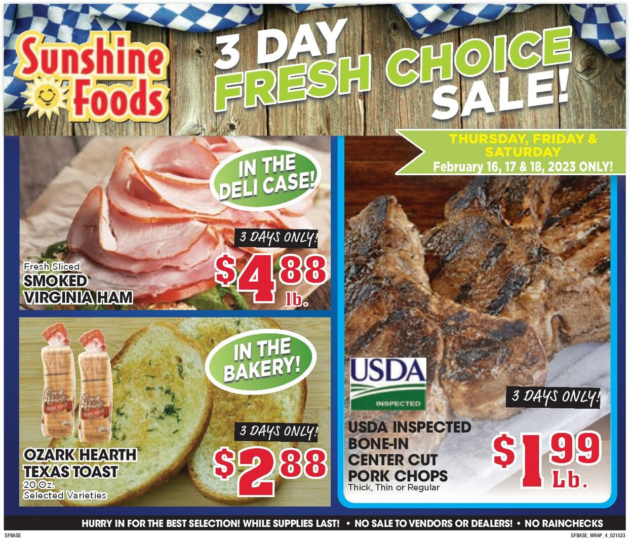 Sunshine Foods Weekly Ad Circular - valid 02/15-02/22/2023 (Page 12)