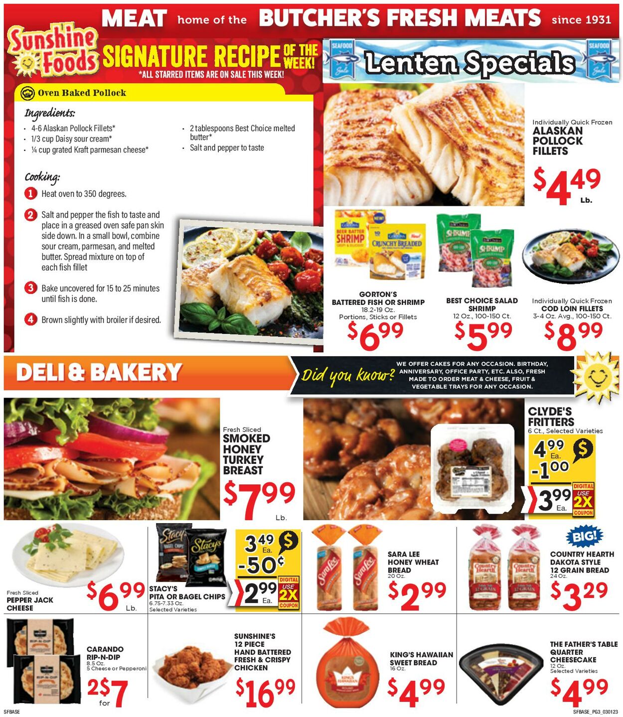 Sunshine Foods Weekly Ad Circular - valid 03/01-03/08/2023 (Page 3)