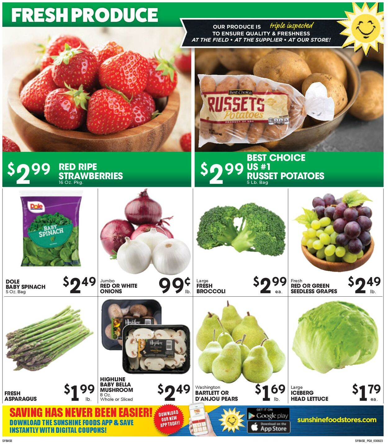 Sunshine Foods Weekly Ad Circular - valid 03/08-03/15/2023 (Page 8)