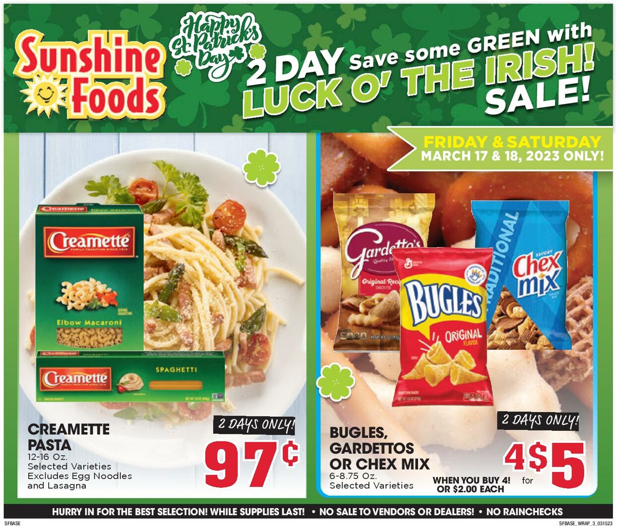 Sunshine Foods Weekly Ad Circular - valid 03/15-03/22/2023 (Page 12)