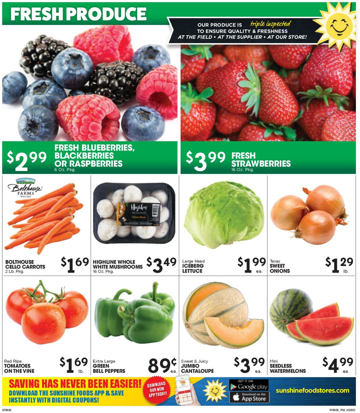 Sunshine Foods Weekly Ad Circular - valid 03/29-04/05/2023 (Page 8)