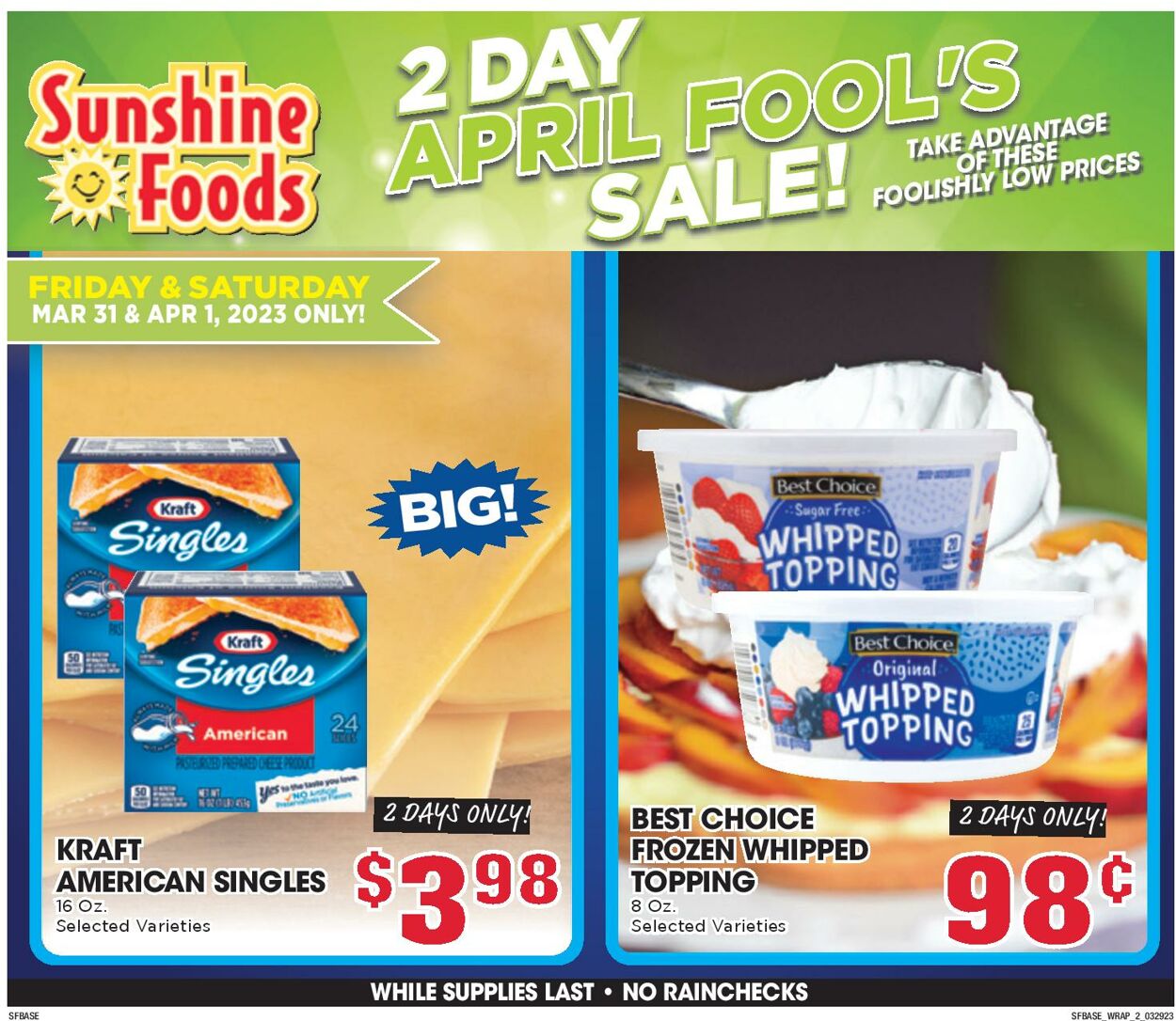 Sunshine Foods Weekly Ad Circular - valid 03/29-04/05/2023 (Page 10)