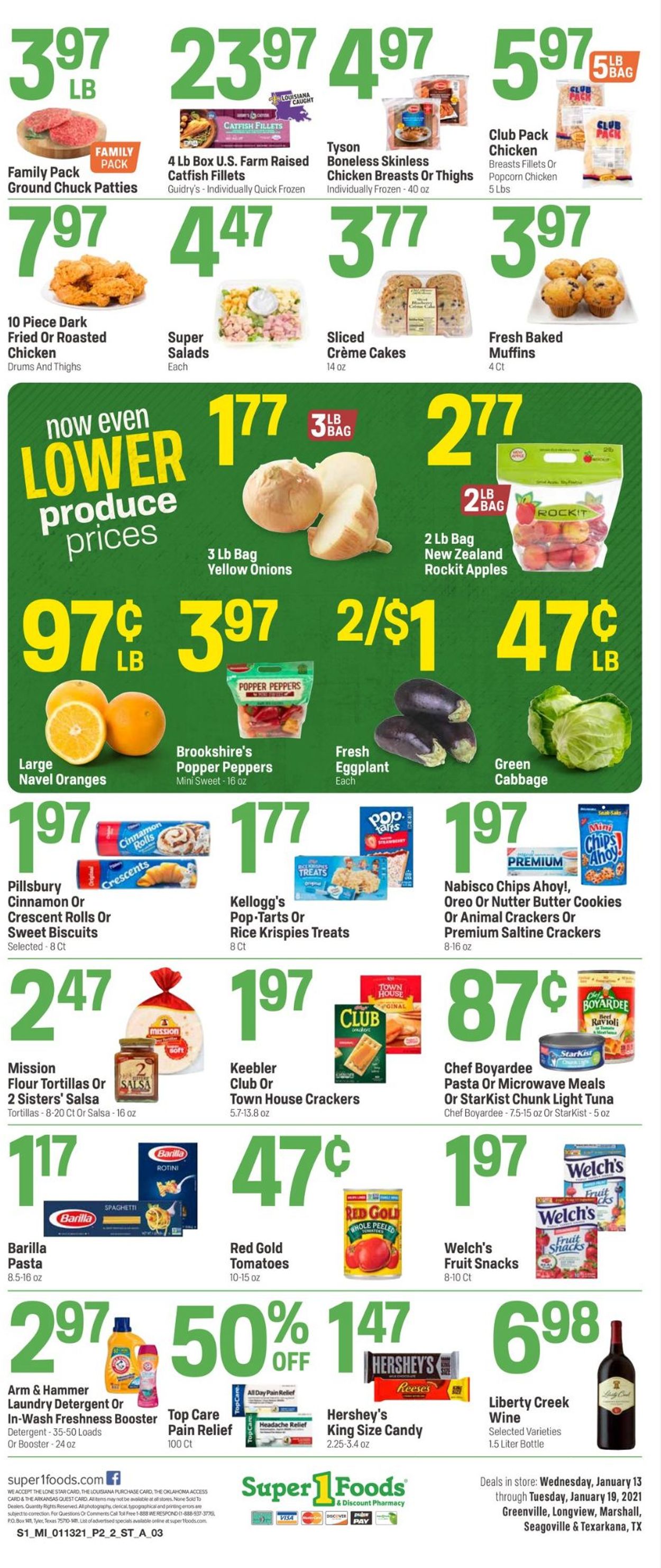 Super 1 Foods Weekly Ad Circular - valid 01/13-01/19/2021 (Page 2)