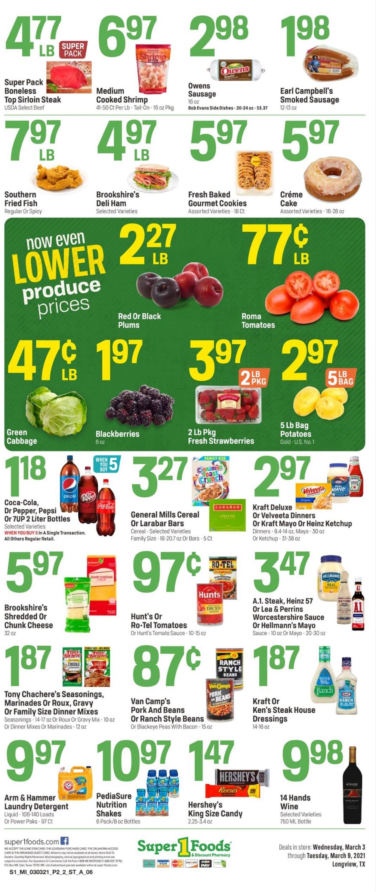 Super 1 Foods Weekly Ad Circular - valid 03/03-03/09/2021 (Page 2)