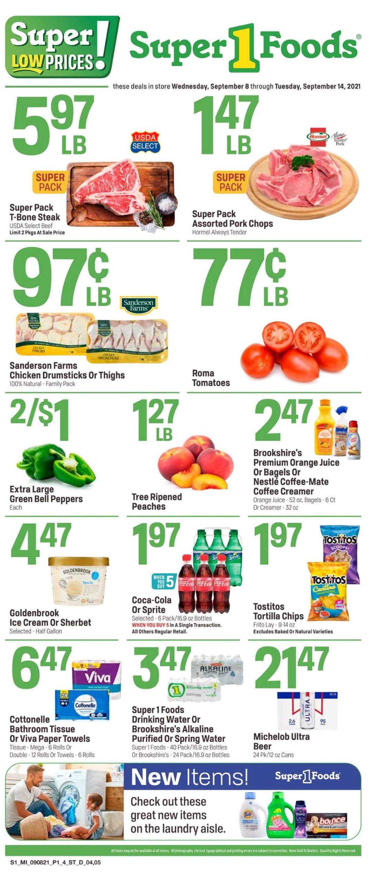Super 1 Foods Weekly Ad Circular - valid 09/08-09/14/2021