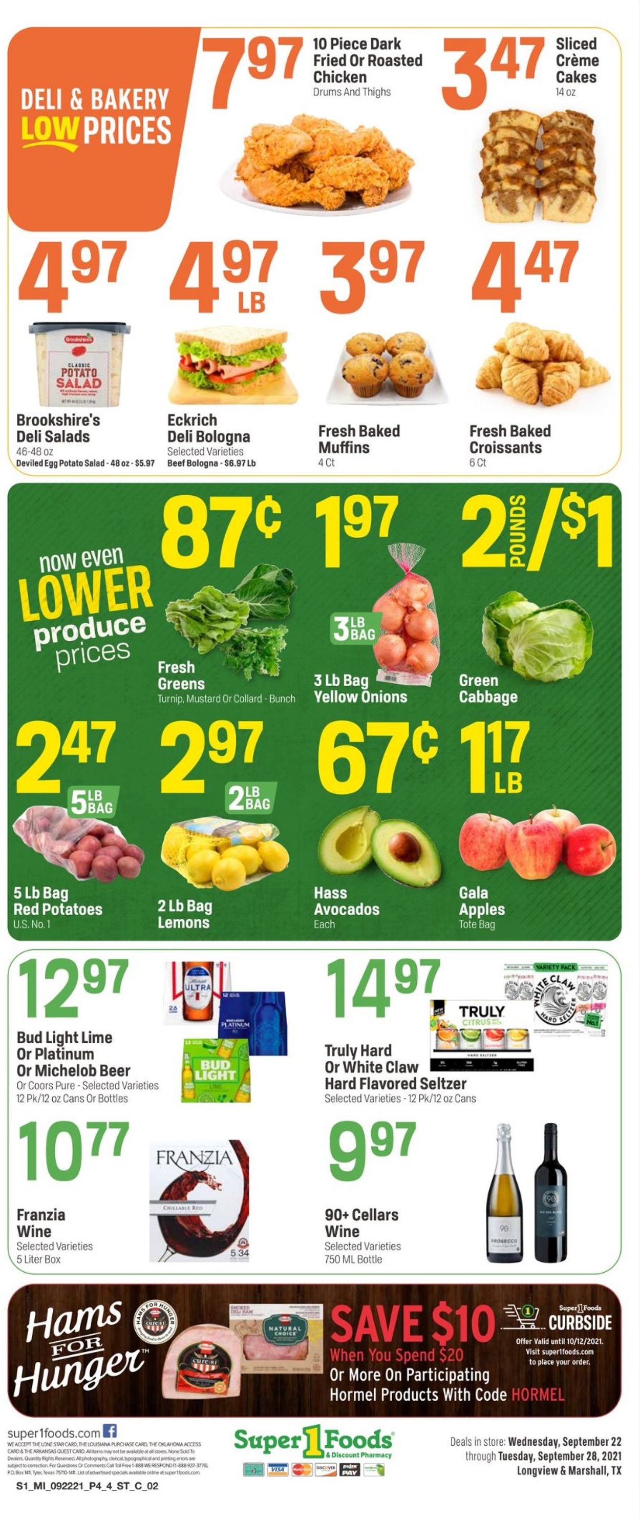 Super 1 Foods Weekly Ad Circular - valid 09/22-09/28/2021 (Page 4)