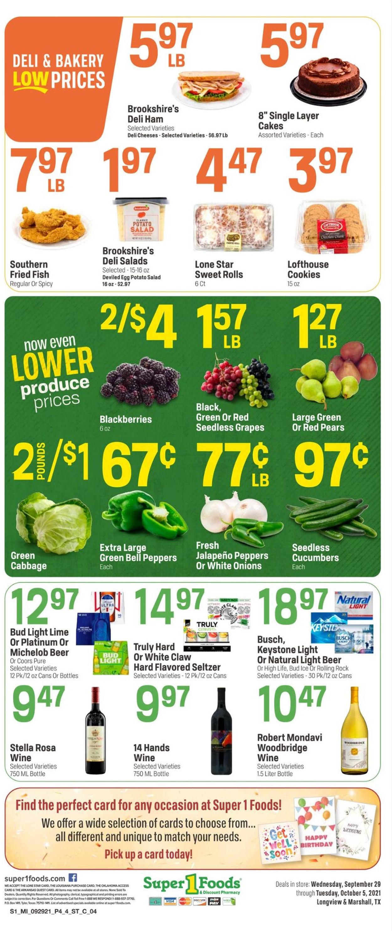 Super 1 Foods Weekly Ad Circular - valid 09/29-10/05/2021 (Page 4)