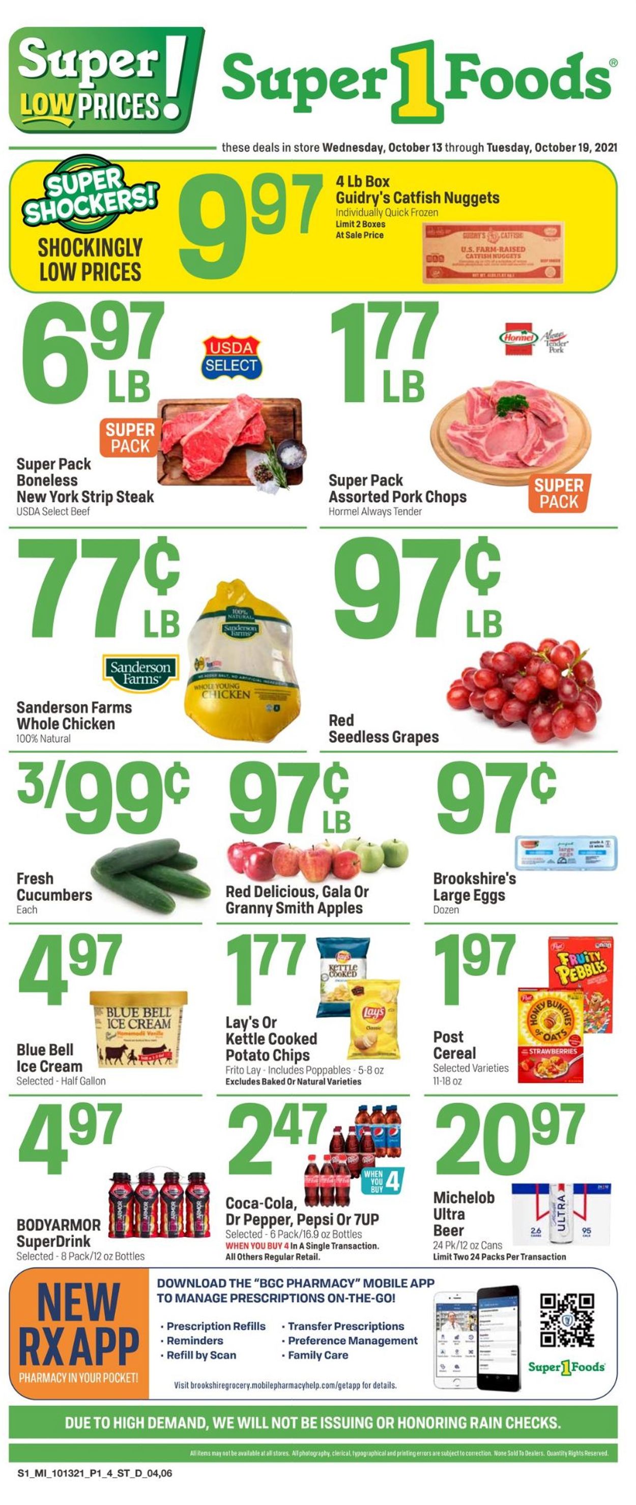 Super 1 Foods Weekly Ad Circular - valid 10/13-10/19/2021