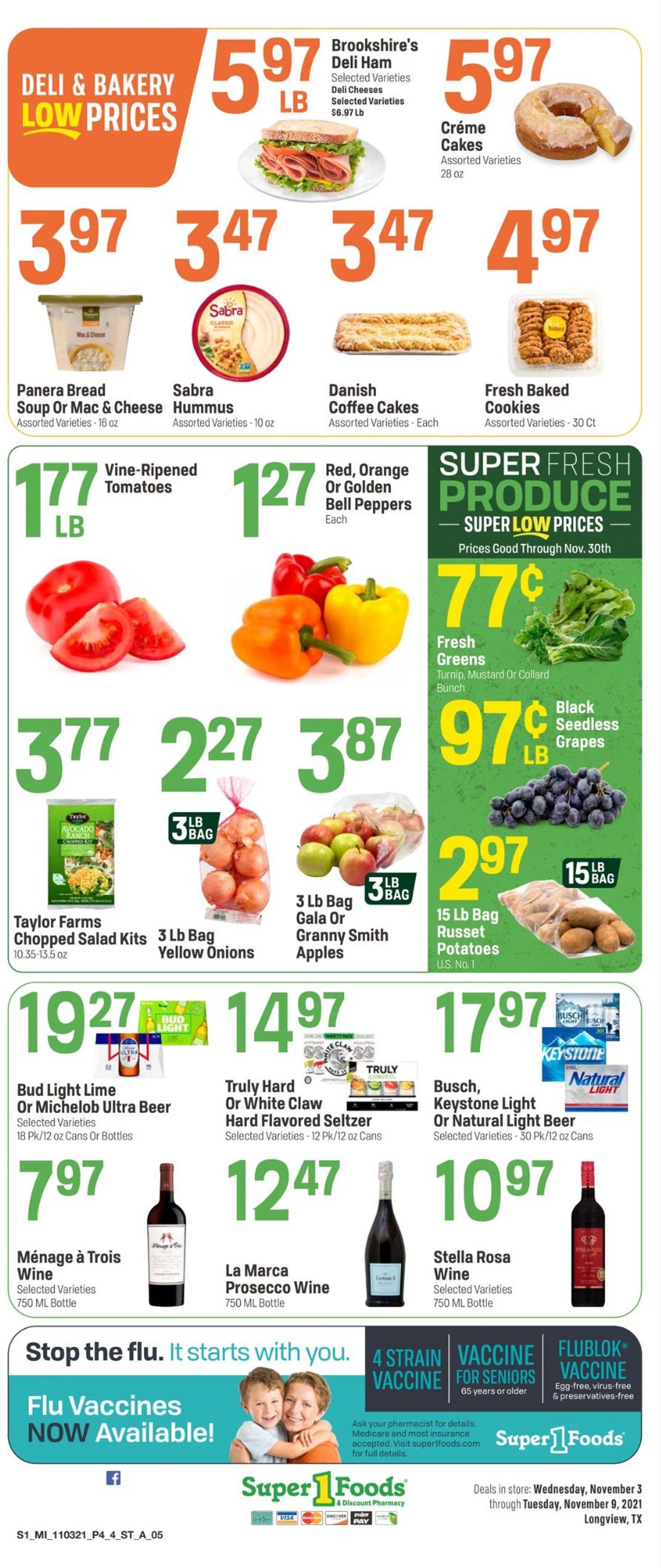 Super 1 Foods Weekly Ad Circular - valid 11/03-11/09/2021 (Page 4)