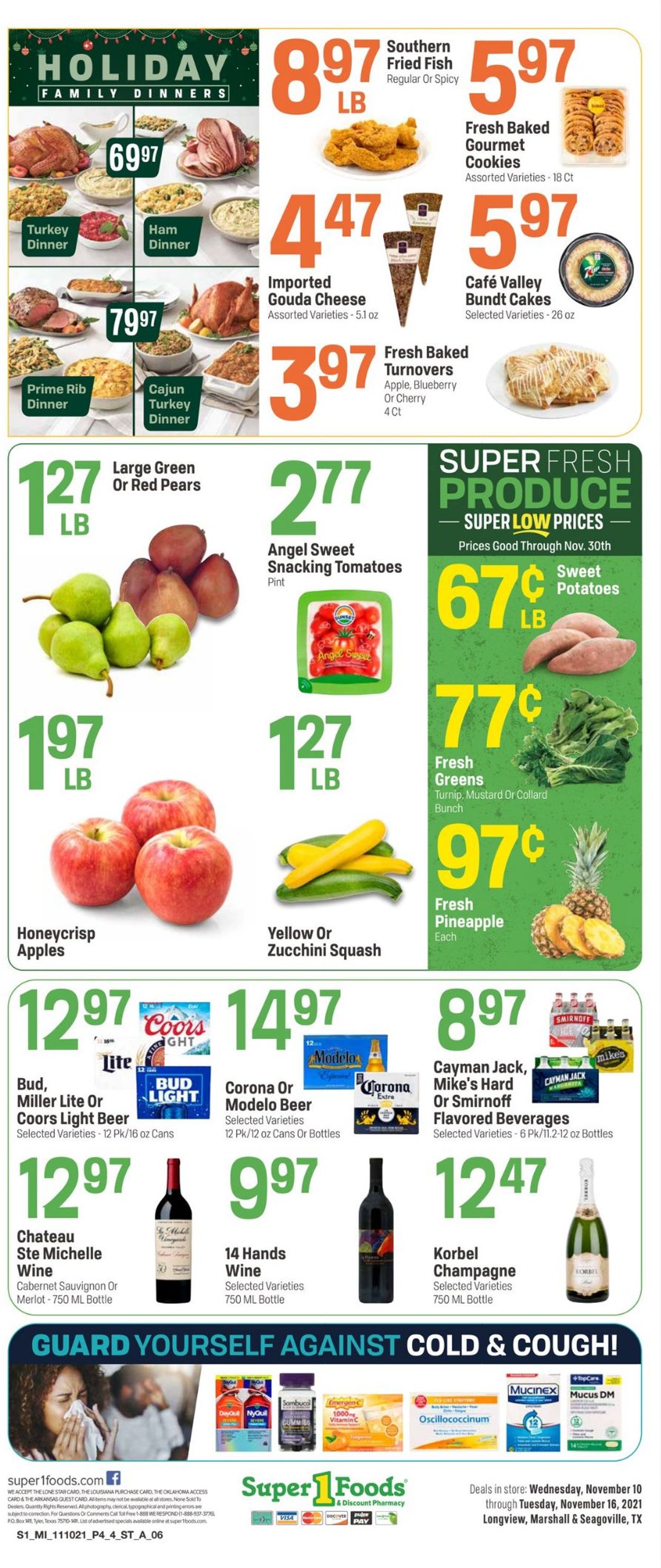 Super 1 Foods Weekly Ad Circular - valid 11/10-11/16/2021 (Page 4)