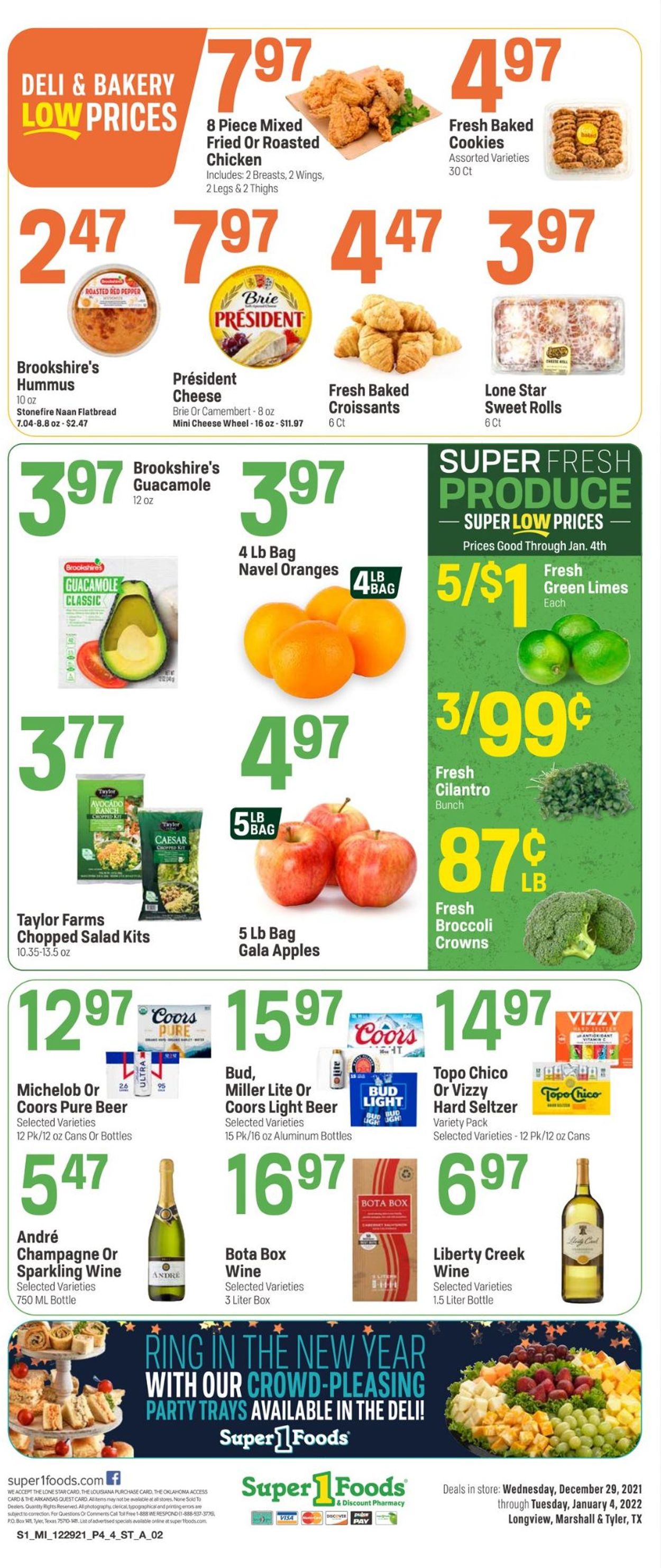 Super 1 Foods Weekly Ad Circular - valid 12/29-01/04/2022 (Page 4)