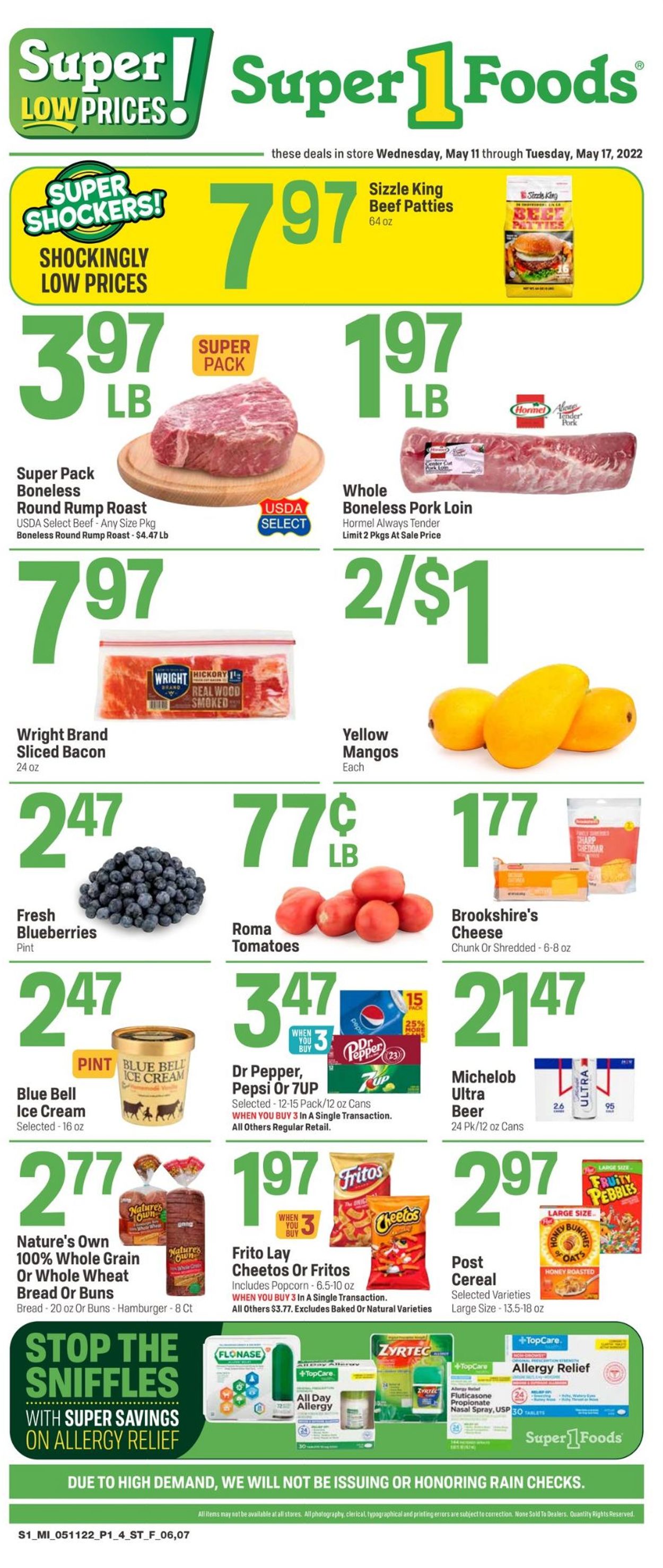 Super 1 Foods Weekly Ad Circular - valid 05/11-05/17/2022