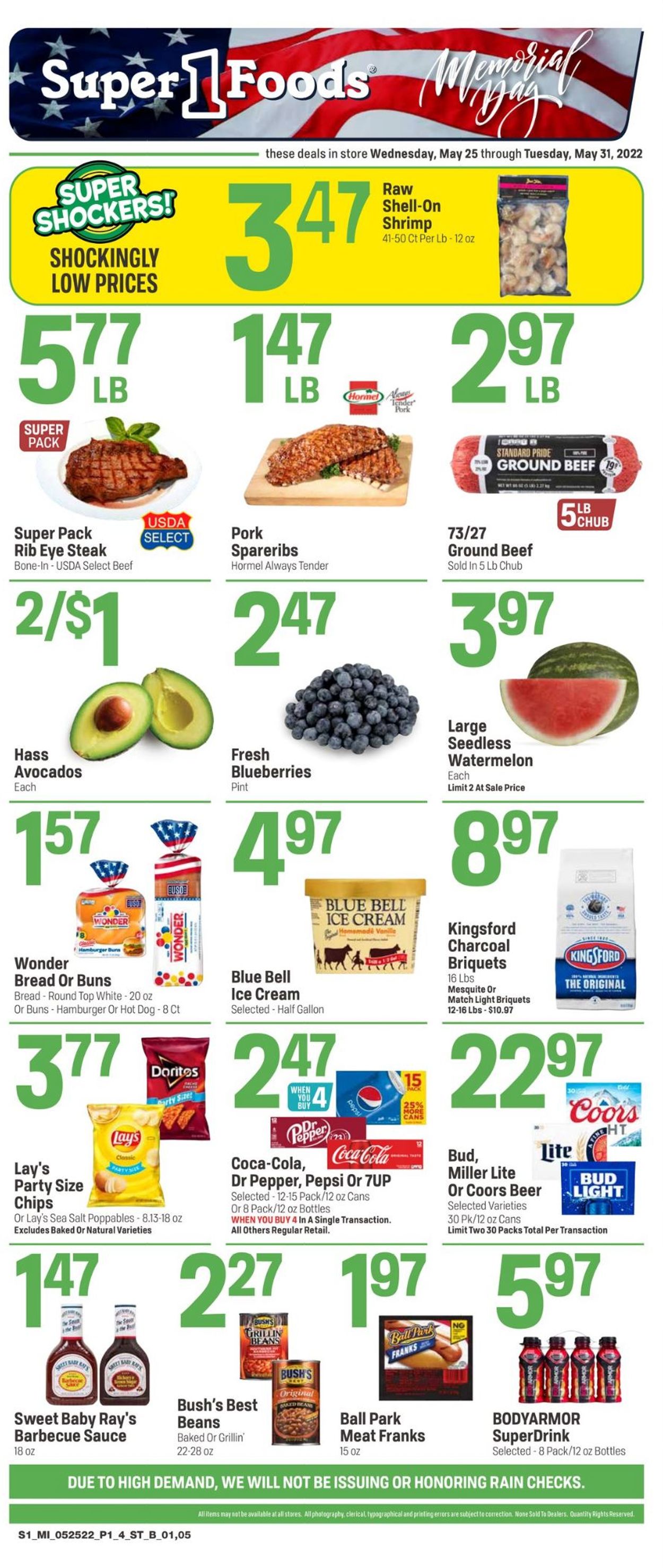 Super 1 Foods Weekly Ad Circular - valid 05/25-05/31/2022