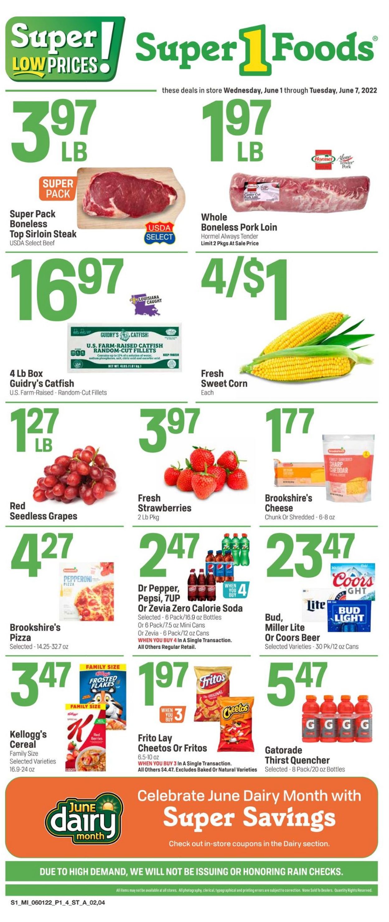 Super 1 Foods Weekly Ad Circular - valid 06/01-06/07/2022