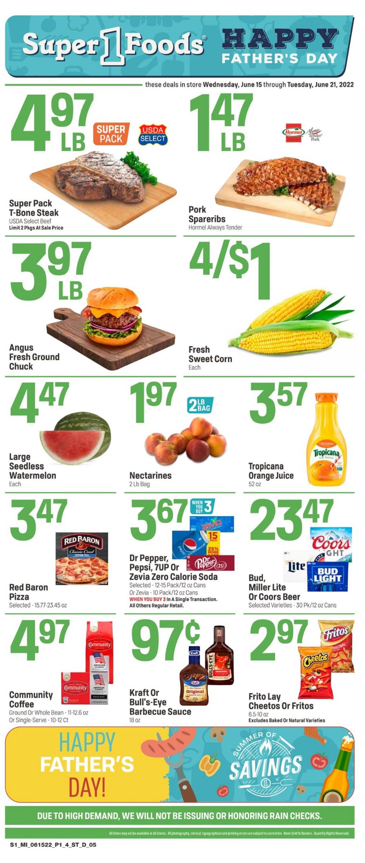 Super 1 Foods Weekly Ad Circular - valid 06/15-06/21/2022