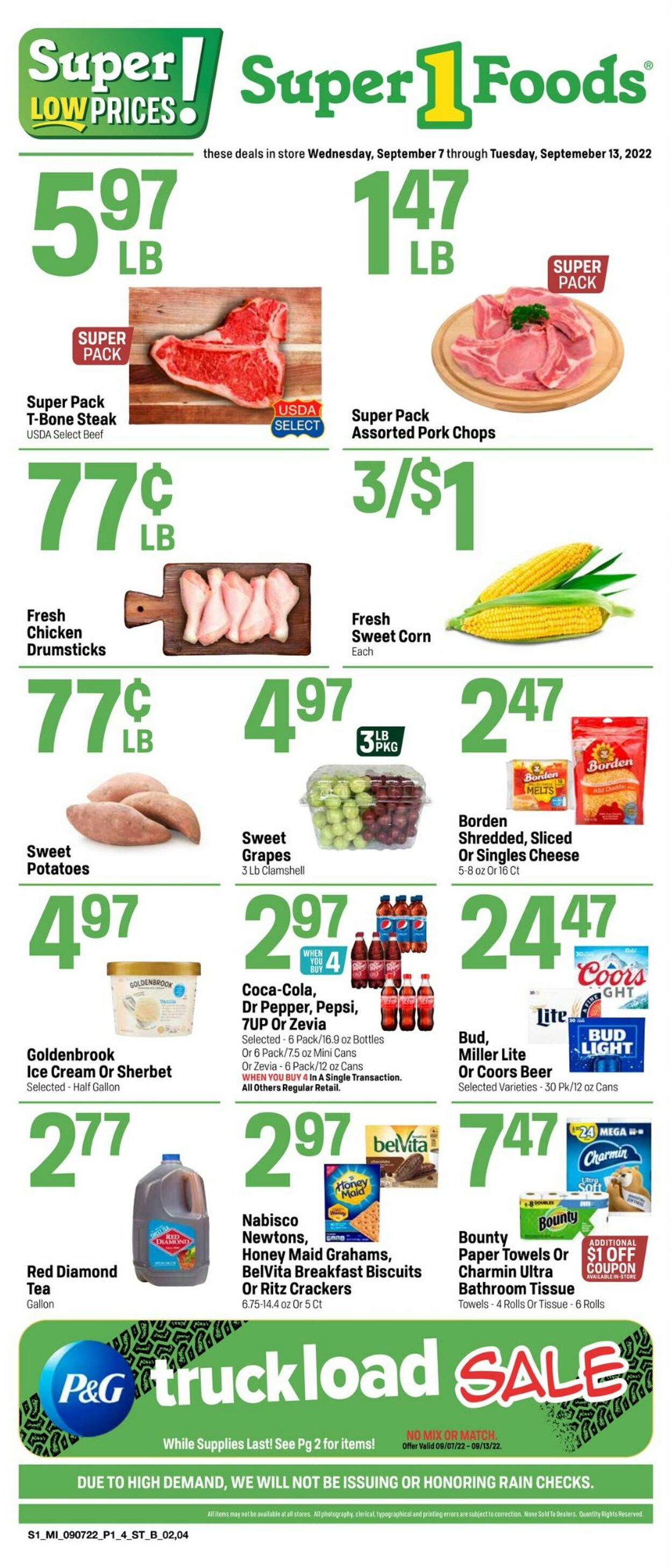 Super 1 Foods Weekly Ad Circular - valid 09/07-09/13/2022