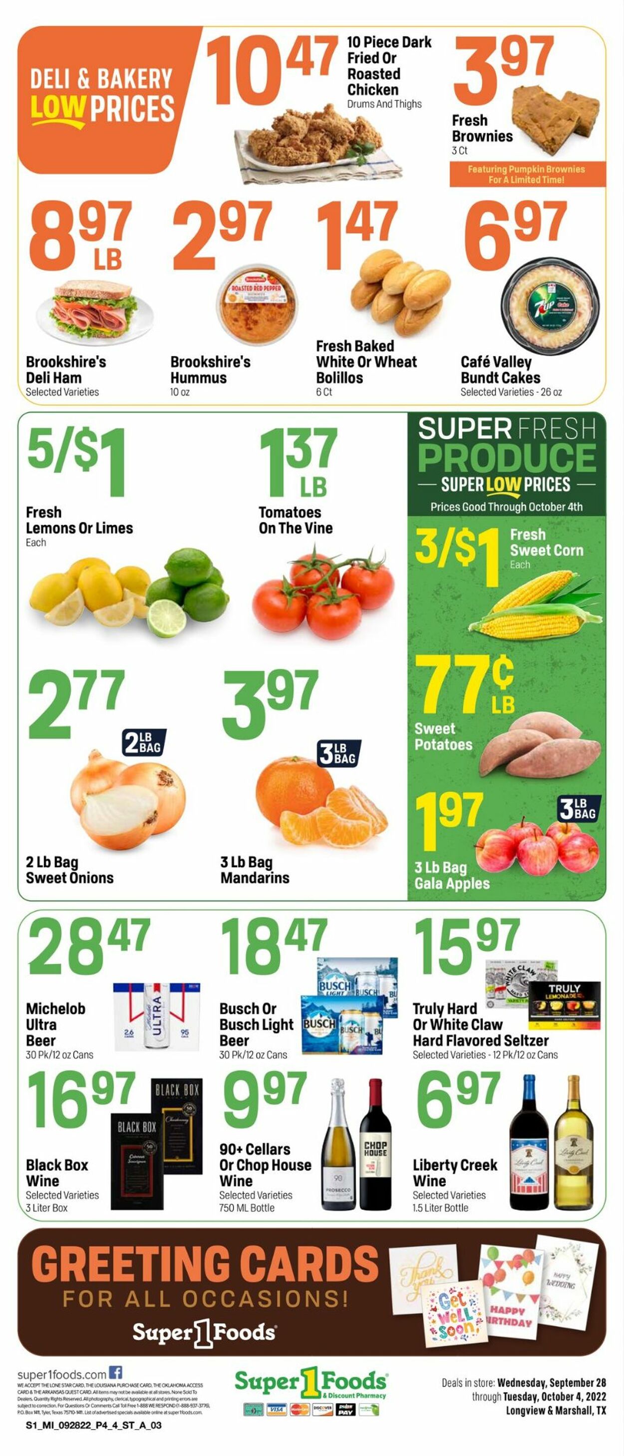 Super 1 Foods Weekly Ad Circular - valid 09/28-10/04/2022 (Page 4)