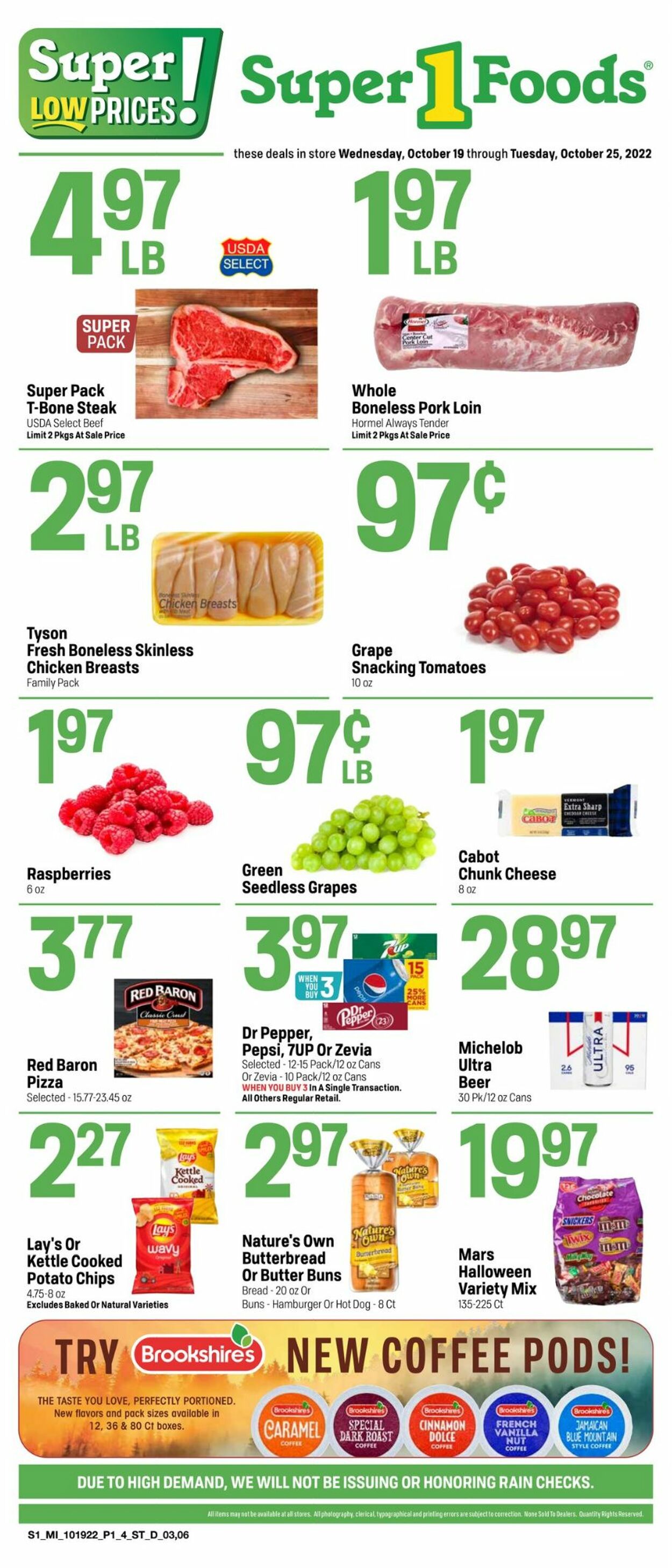 Super 1 Foods Weekly Ad Circular - valid 10/19-10/25/2022